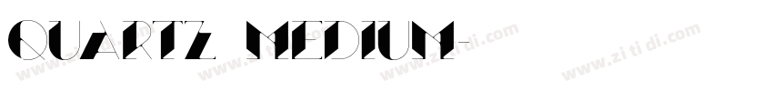 Quartz Medium字体转换